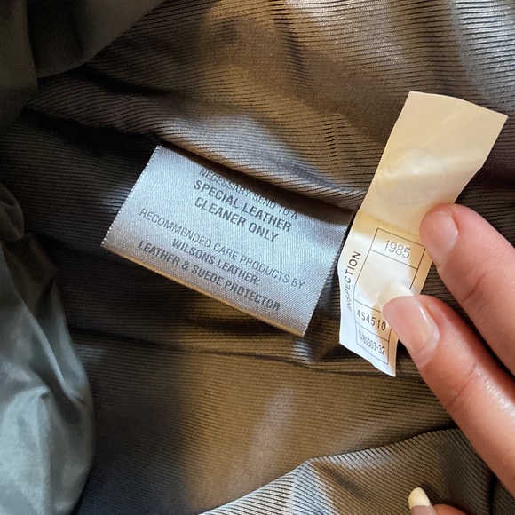 Rare vintage  1985 Wilson’s Leather jacket with removable insert - Picture 12 of 16